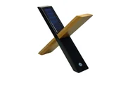 Latarki - POWERplus Sphynx bambusowa solarna lampa stołowa - miniaturka - grafika 1