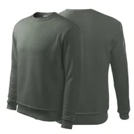 Moda i Uroda OUTLET - Bluza ciemny khaki męska dziecięca z logo na sercu i plecach nadrukiem logo firmy 300g 406 kolor 67 bluza podstawowa - miniaturka - grafika 1