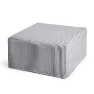 Poduszki dekoracyjne - Duża kwadratowa szara pufa CORD Slim 60x30 - miniaturka - grafika 1