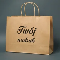 Torby i wózki na zakupy - Torba papierowa ECO 40 x 18 x 39 cm z Twoim nadrukiem - miniaturka - grafika 1