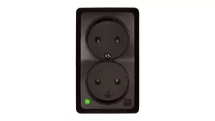 LEDart EPN podwójne bez uziemienia BERG Brązowy 3744-05 - Gniazdka elektryczne - miniaturka - grafika 2