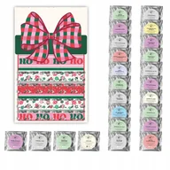 Ozdoby bożonarodzeniowe - MAXI Kalendarz Adwentowy z herbatą Christmas Countdown - 24 różne saszetki z herbacianym suszem, prezent, upominek, podarunek na Mikołaja Mikołajki .. - miniaturka - grafika 1