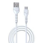 Kable USB - Devia Kabel Kintone USB - USB-C 1,0 m 2,1A biały - miniaturka - grafika 1