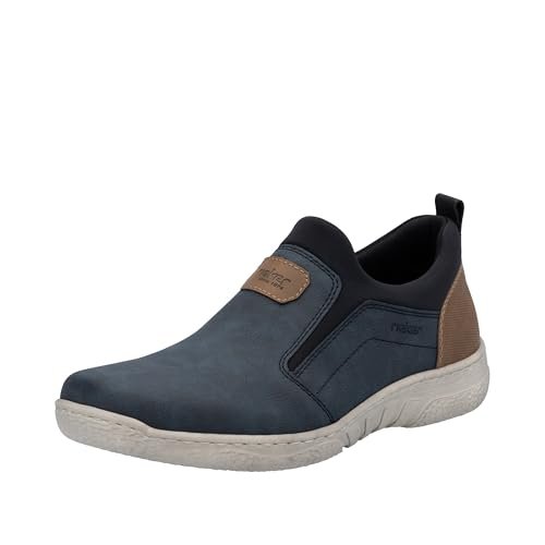 Rieker Męskie klapki 03555, niebieskie, 40 EU, niebieski, 40 EU