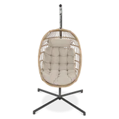 Fotele i krzesła ogrodowe - Fotel wiszący ogrodowy HARMONY Beige - FOCUS GARDEN - miniaturka - grafika 1