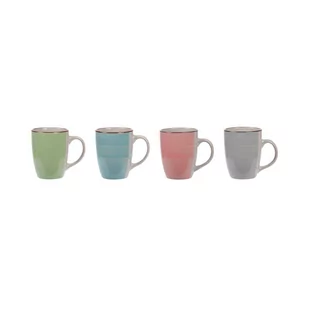 Excellent Houseware Kubek ceramiczny / zestaw komplet kubków NA PREZENT 4x 270 ml 124315 - Kubki - miniaturka - grafika 1