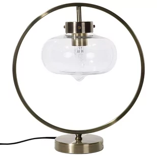 Beliani Lampa stołowa Lampa stołowa metalowa złota SEVERN 236835 - Lampy stojące - miniaturka - grafika 1