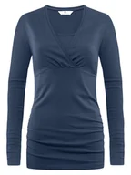 Bluzki damskie - Damska tunika ciążowa granatowa Bellybutton Maternity, r.L - miniaturka - grafika 1