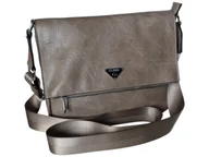 Torebki damskie - Torebka Damska, Praktyczna Miejska Mała Listonoszka Na Ramię, Kolor Szary - miniaturka - grafika 1