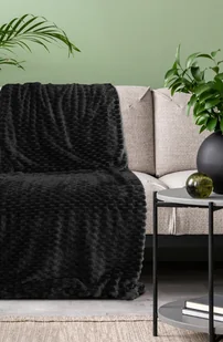 Koc 70 x 160 Flanelowy Design Cindy6 Czarny - Koce - miniaturka - grafika 6
