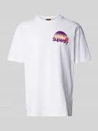 Koszulki męskie - T-shirt z detalem z logo - miniaturka - grafika 1