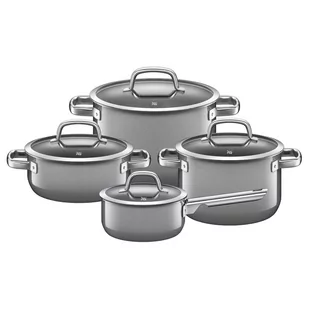 WMF, Zestaw 4 garnków Fusiontec Mineral, szary, 6,5 l - Zestawy garnków i patelni - miniaturka - grafika 1