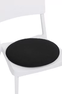 D2.Design Poduszka na krzesło okrągła czarna - Poduszki ogrodowe - miniaturka - grafika 1