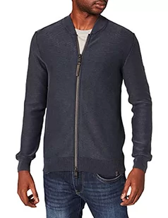 camel active Męska kurtka z dzianiny, niebieski (Night Blue), M - Kurtki męskie - miniaturka - grafika 1