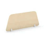 Inne meble biurowe - Parawan stołowy MIRELLI A+, 800 x 300 mm, brzoza - miniaturka - grafika 1