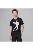 Koszulki dla chłopców - T-shirt dla dużych dzieci z nadrukiem w kropki Air Jordan - Czerń - Nike - miniaturka - grafika 1