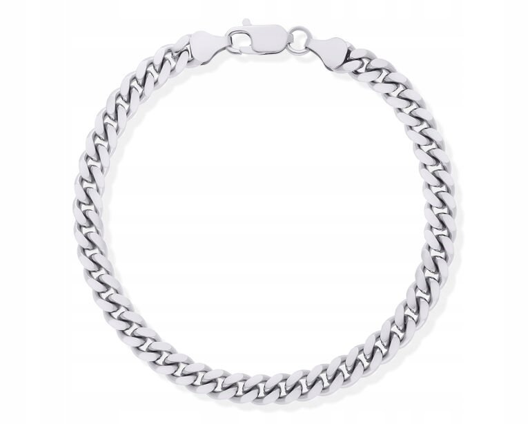 Bransoletka Srebrna Męska Gruba Oryginalny Splot Srebro Rod pr.925 dł.22 cm