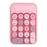Zestawy myszka + klawiatura - Bezprzewodowa klawiatura numeryczna MOFII X910 (Różowa) - miniaturka - grafika 1