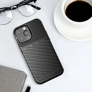 Thunder Case elastyczne pancerne etui pokrowiec iPhone 13 Pro Max czarny - Etui i futerały do telefonów - miniaturka - grafika 13