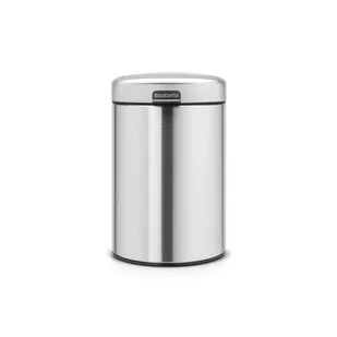 Brabantia Kosz na śmieci New Icon 3l montowany na ścianie stal matowa 115561 - Kosze na śmieci - miniaturka - grafika 1