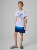 Kąpielówki dla chłopców - 4F Spodenki plażowe boardshorty chłopięce - granatowe 158/164 (12-14 lat) - miniaturka - grafika 1