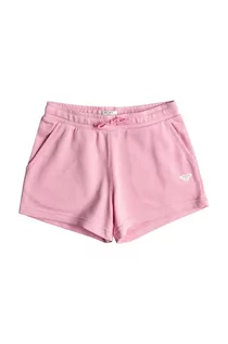 Spodnie i spodenki dla dziewczynek - Roxy szorty dziecięce SURF FEELINGSHT kolor różowy gładkie regulowana talia - grafika 1