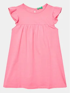 United Colors Of Benetton Sukienka codzienna 3096GV00H Różowy Regular Fit - Sukienki i spódniczki dla dziewczynek - miniaturka - grafika 1