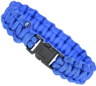 Mil-Tec Bransoleta Paracord 15mm Niebieska - Niebieski - L - Akcesoria turystyczne - miniaturka - grafika 1