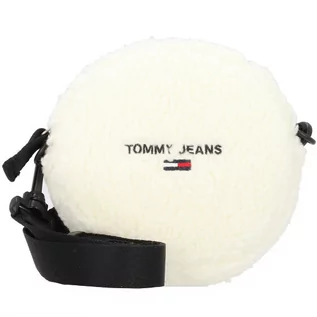 Torebki damskie - Tommy Hilfiger Jeans Jeans TJW Shearling Torba z paskiem na ramie 14 cm ecru AW0AW11173-YBL - grafika 1