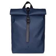 Plecaki - Rains Plecak Rolltop Mini 1361 Granatowy - miniaturka - grafika 1
