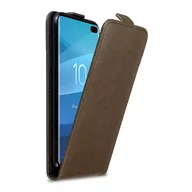 Etui i futerały do telefonów - Pokrowiec Do Samsung Galaxy S10 PLUS w Etui BRĄZOWA KAWA  Flip Case Cover Obudowa Ochronny Cadorabo - miniaturka - grafika 1