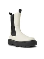 Botki damskie - Pepe Jeans Sztyblety PLS50504 Écru - miniaturka - grafika 1