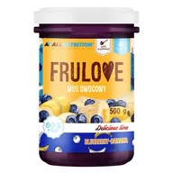 Konfitury, marmolady, powidła - ALLNUTRITION FRULOVE MUS OWOCOWY JAGODOWO BANANOWY 500G - miniaturka - grafika 1