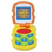 Zabawki interaktywne dla dzieci - Smily Play Play Telefon żółty ze światłem i dźwiękiem 450415 - miniaturka - grafika 1