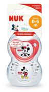 Smoczki uspokajające - NUK NUK Smoczek Uspakajający 0-6M ""1"" DISNEY  MINNIE SILIKON 2szt. 730130B - miniaturka - grafika 1