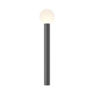Prosta lampa ogrodowa, słupek z białym kloszem O598FL-01GR z serii BOLD - Lampy ogrodowe - miniaturka - grafika 1