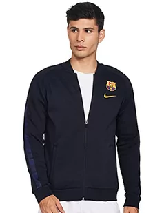 Nike Męska kurtka sportowa FCB M NK GFA FLC TRK JKT, ciemny obsydian/(Amarillo) (bez sponsora), M - Kurtki męskie - miniaturka - grafika 1