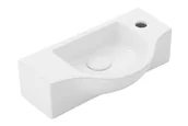 Umywalki - Umywalka ścienna Uptrend Ana 25x45 cm prostokątna biały połysk TR4523B - miniaturka - grafika 1