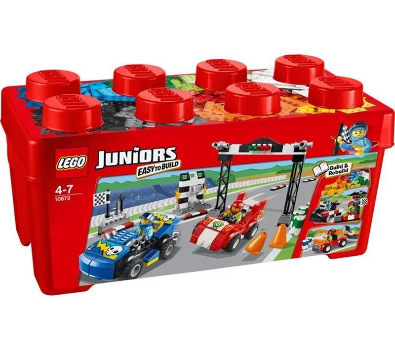 LEGO JUNIORS - Duży zestaw klocków Wyścig 10673