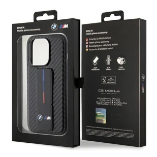 Etui BMW Grip Stand Smooth & Carbon na iPhone 15 Pro - czarne - Etui i futerały do telefonów - miniaturka - grafika 9
