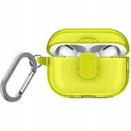Akcesoria do słuchawek - Etui UNIQ Glase Pro do Apple AirPods Pro 2 Lock Case żółty - miniaturka - grafika 1