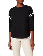 Koszulki i topy damskie - Urban Classics Damska koszulka z długim rękawem w paski L/S, wielokolorowy (Blk/Wht 00050), 4XL - miniaturka - grafika 1