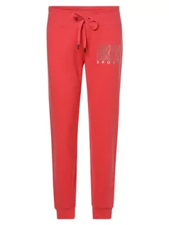 Spodnie sportowe damskie - DKNY - Damskie spodnie dresowe, czerwony|wyrazisty róż - grafika 1