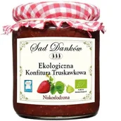 Dżem - Sad Danków Ekologiczna konfitura truskawkowa niskosłodzona 270g 565 - miniaturka - grafika 1