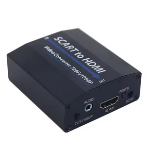 Konwerter Euro / Scart na Hdmi + jack 3,5mm - Adaptery i przejściówki - miniaturka - grafika 1