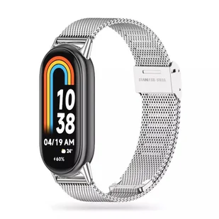 Pasek do XIAOMI SMART BAND 8 / 8 NFC Tech-Protect Milaneseband srebrne - Smartband - miniaturka - grafika 9