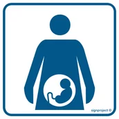 Systemy ekspozycyjne i znaki informacyjne - RE019 GINEKOLOGIA, PN - PŁYTA PCV 1MM; (150X150MM) - miniaturka - grafika 1