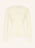 Swetry damskie - Lacoste Kardigan weiss - miniaturka - grafika 1