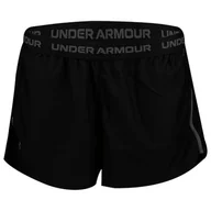 Spodenki damskie - Under Armour Tech Play Up szorty - czarne / / Castlerock - LG - miniaturka - grafika 1