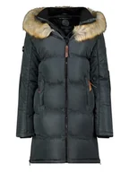 Kurtki damskie - Geographical Norway Płaszcz pikowany w kolorze ciemnoszarym - miniaturka - grafika 1